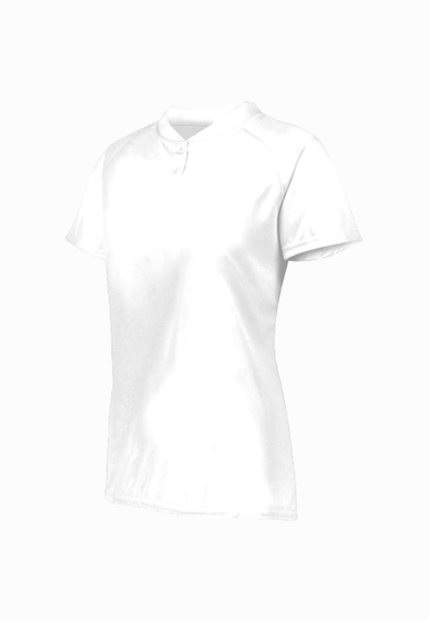 Ladies Attain Wicking Two-Button Softball Jersey Thumbnail