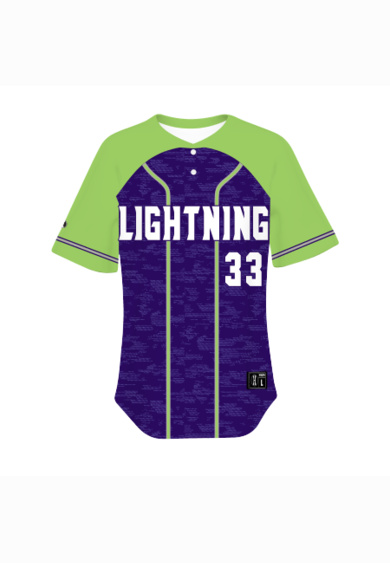 Youth sublimated pin-dot 2-button baseball jersey Thumbnail