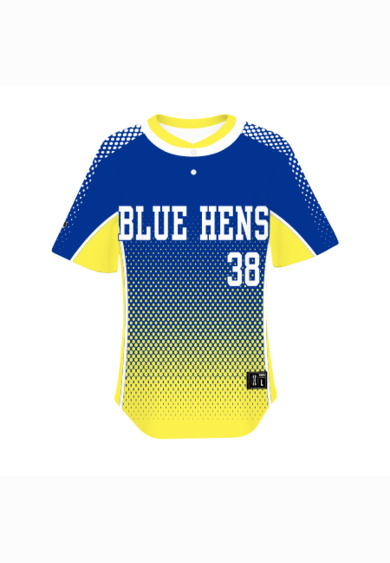 Youth sublimated lightweight two-button baseball jersey Thumbnail