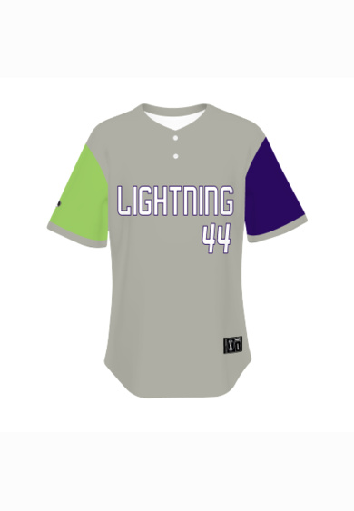 Sublimated Pin-Dot 2-Button Baseball Jersey Thumbnail