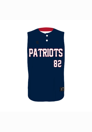 SUBLIMATED SLEEVELESS BASEBALL JERSEY Thumbnail