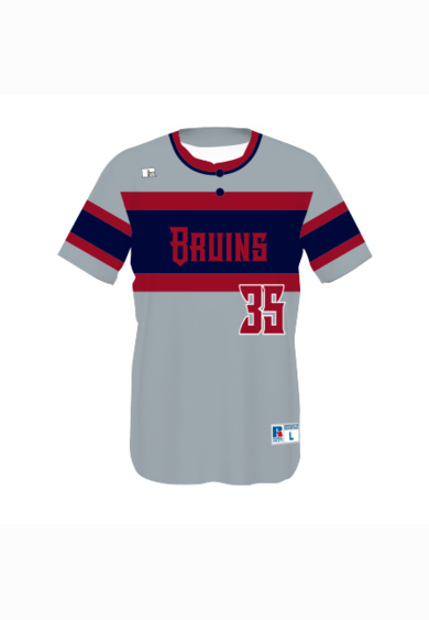 Youth Sublimated Two-Button Performance Mesh Baseball Jersey Thumbnail