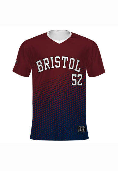 Youth Sublimated V-Neck Baseball Jersey Thumbnail