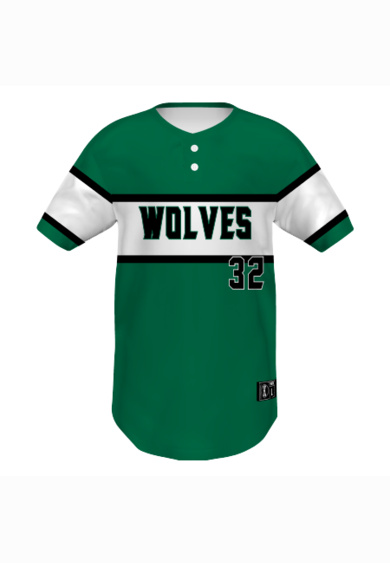  Youth Sublimated Pin-Dot 2-Button Baseball Jersey Thumbnail