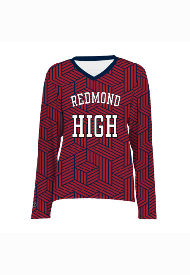 Ladies Sublimated Cotton-Touch™ Poly Long Sleeve Tee Thumbnail