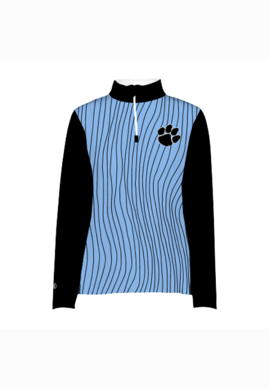 Ladies Sublimated Cotton-Touch™ Poly 1/4 Zip Pullover Thumbnail