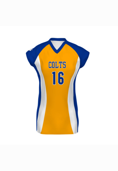 Ladies Sublimated Cap Sleeve Volleyball Jersey Thumbnail