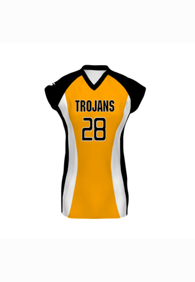 Girls Sublimated Cap Sleeve Volleyball Jersey Thumbnail