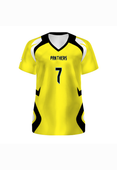 Girls Sublimated Short Sleeve Volleyball Jersey Thumbnail