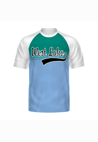 Semi-Sublimated Raglan Tee-White Thumbnail