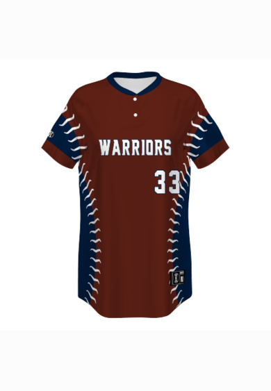 Ladies Sublimated 2-Button Softball Jersey Thumbnail