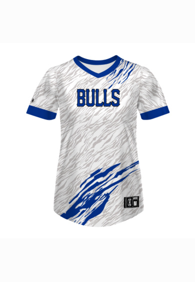 Ladies Sublimated Pin-Dot Short Sleeve Softball Jersey Thumbnail