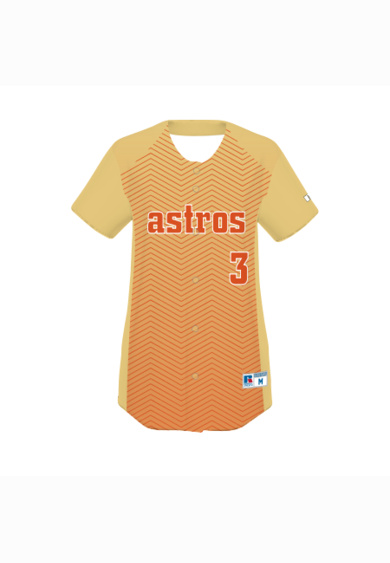 Ladies sublimated full-button softball jersey Thumbnail