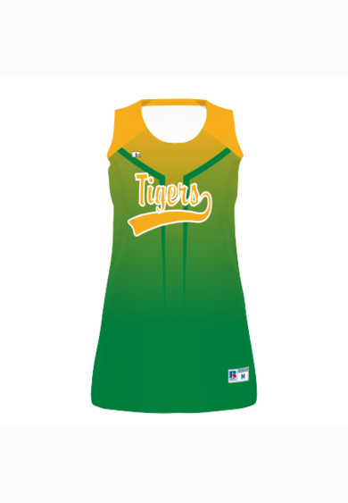 Ladies sublimated sleeveless softball jersey Thumbnail