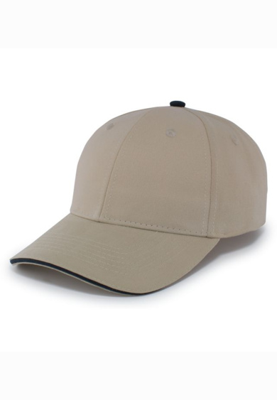 Brushed Twill Cap With Sandwich Bill Thumbnail