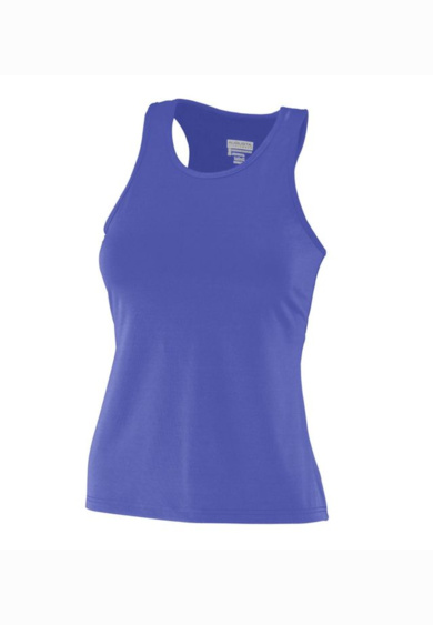 Ladies Poly/Spandex Solid Racerback Tank Thumbnail