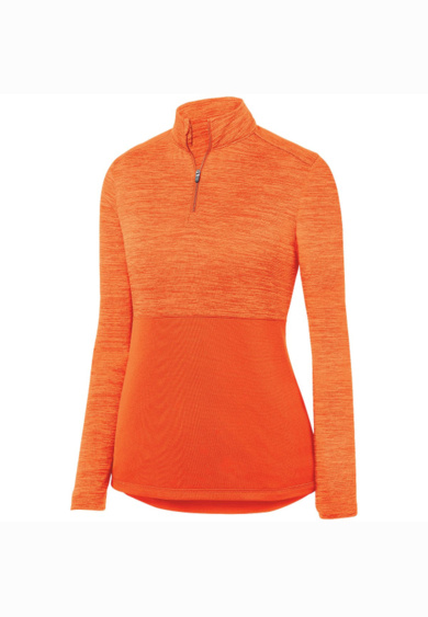Ladies Shadow Tonal Heather 1/4 Zip Pullover Thumbnail