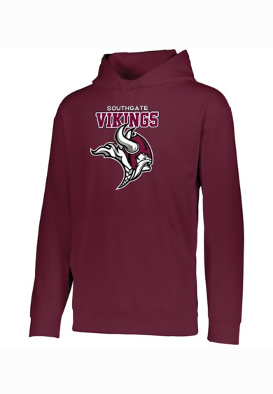 Youth Wicking  Fleece Hoodie Thumbnail