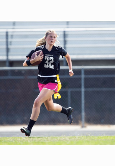 Ladies Solid Flag Football Jersey Thumbnail