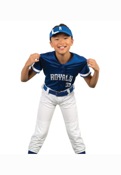 Girls Cutter+ Full Button Softball Jersey Thumbnail