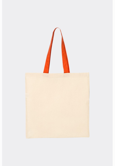 Economical Tote with Contrast-Color Handles Thumbnail