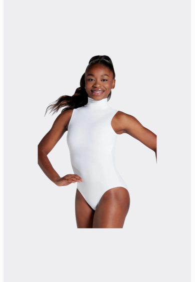Ladies Mock Neck Sleeveless Leotard Thumbnail
