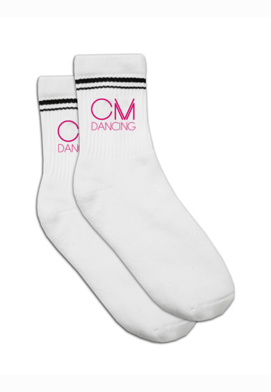 CM DANCING Pink  SLX Half-Crew Cotton Socks Thumbnail