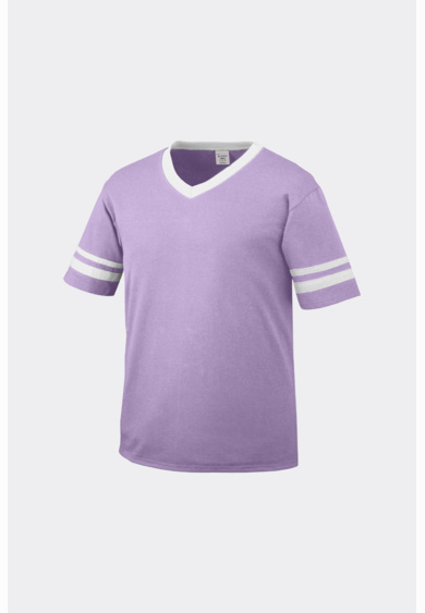Youth Sleeve Stripe V-Neck T-Shirt Thumbnail