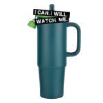 Kentia SS Travel Mug w/Silicone Straw & Charm Holder - 30oz Thumbnail