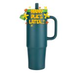 Kentia SS Travel Mug w/Silicone Straw & Charm Holder - 30oz Thumbnail